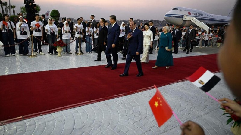 Chinese President Xi Jinping addresses the audience during a visit to Egypt on 2 September 2026.