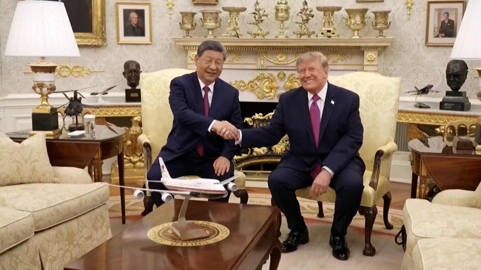 Per WSJ, Trump told his cabinet he expects to resume US strikes on Iran after November's midterms; Iran's president says the war was 'imposed' on Tehran and that Tehran does not seek one.