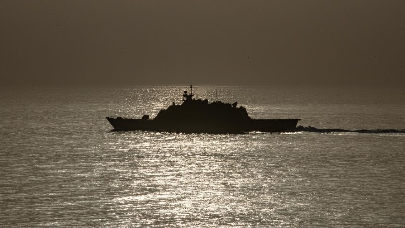 File image carried by The Jerusalem Post's Telegram channel alongside NBC's reporting on the 14 September Hormuz strike.
