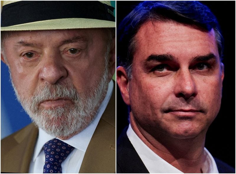 Campaign imagery as Brazil's first-round vote concluded on 5 October 2026.