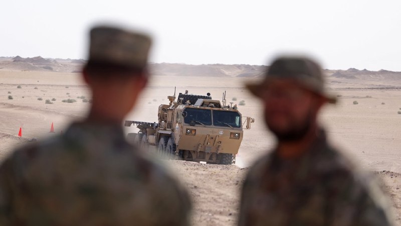 Frame from footage obtained by CBS News and circulated via regional Telegram channels on 7 October 2026, said to depict an installation in Kuwait that US and Iranian sources identify as Camp Buehring.