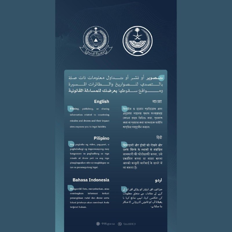 Image circulated on regional Telegram channels on 17 October 2026 following the Asir alert cycle.