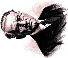 Stylised sketch of Cyril Ramaphosa